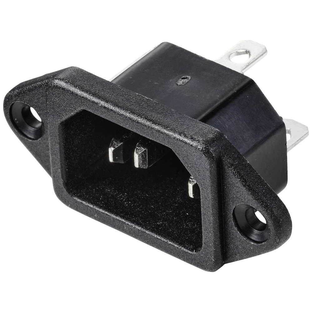 TRU COMPONENTS TC-10088412 utični konektor za rashladne uređaje  muški konektor za prirubnicu Ukupan broj polova: 3 10 A slika