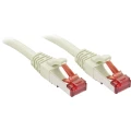 LINDY 47705 RJ45 mrežni kabel, Patch kabel cat 6 S/FTP 3.00 m siva sa zaštitom za nosić 1 St. slika