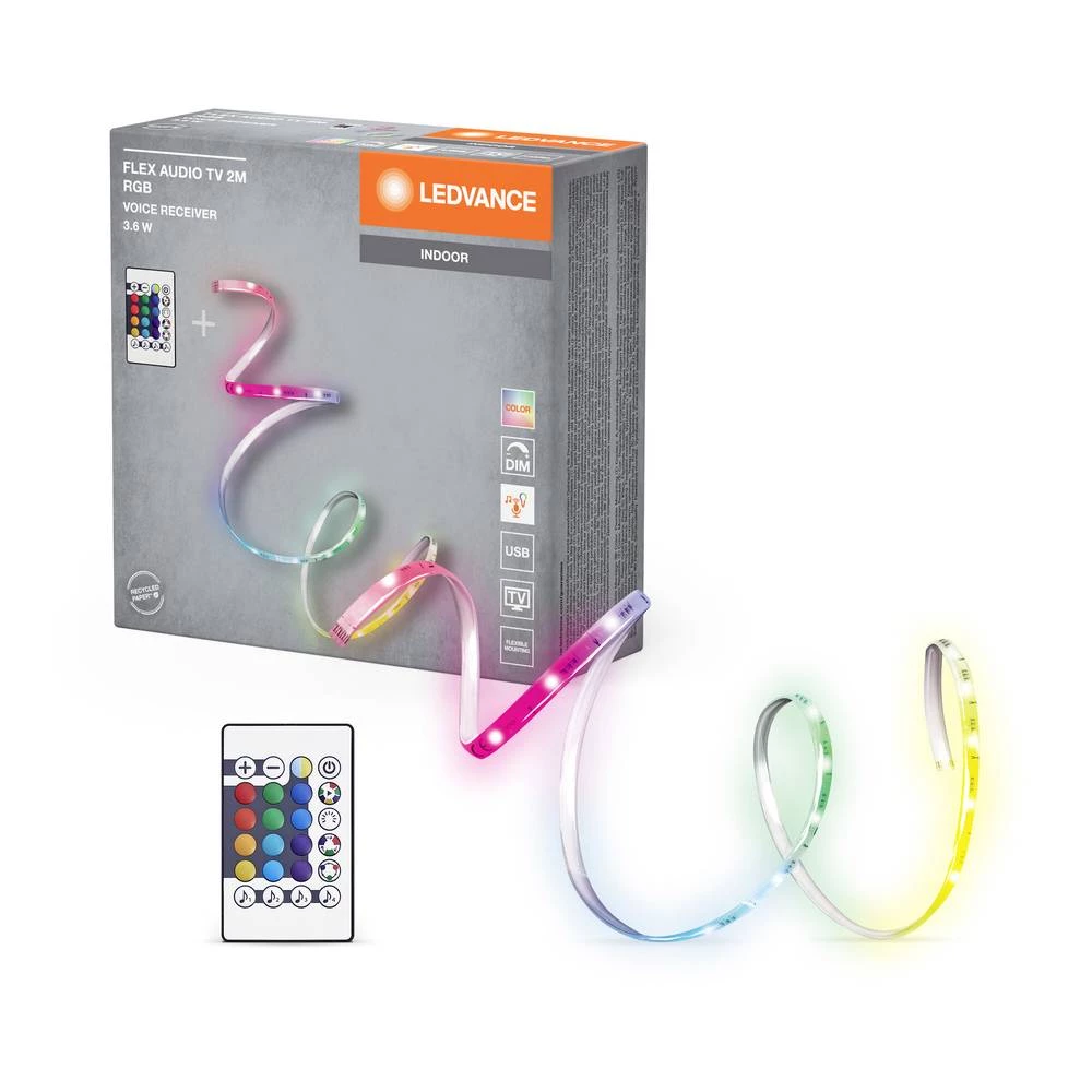 LEDVANCE FLEX AUDIO TV 4099854095368 LED traka-osnovni element  s USB priključkom 5 V 2000 mm RGB  1 St. slika