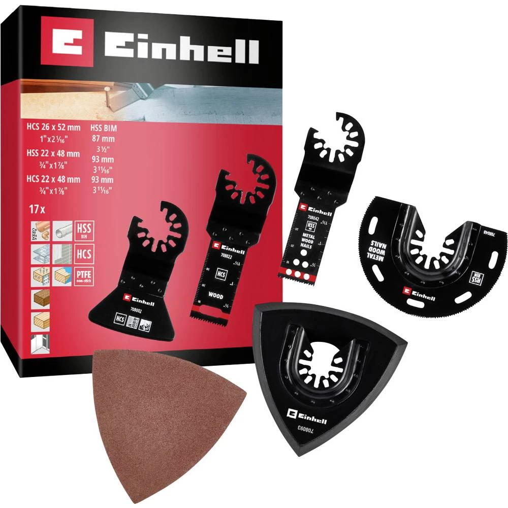Einhell 708117 17-tlg SB bimetal komplet dodatne opreme za višenamjenski alat 1 kom. slika