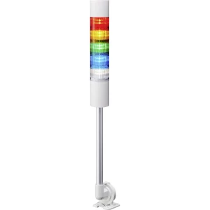 Signalni toranj LED Patlite LR6-502QJBW-RYGBC 5-bojno, Crvena, Žuta, Zelena, Plava boja, Prozirna 5-bojno, Crvena, Žuta, Zelena, slika