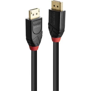 LINDY DisplayPort priključni kabel 5.00 m 41167 pozlaćeni kontakti crna [1x muški konektor displayport - 1x muški konekt slika