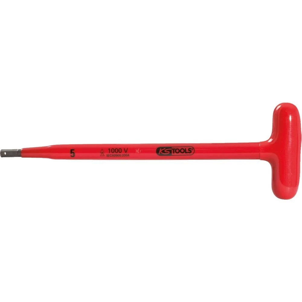 Imbus ključ s T-ručicom sa zaštitnom izolacijom, 5x120 mm KS Tools 117.1677 slika