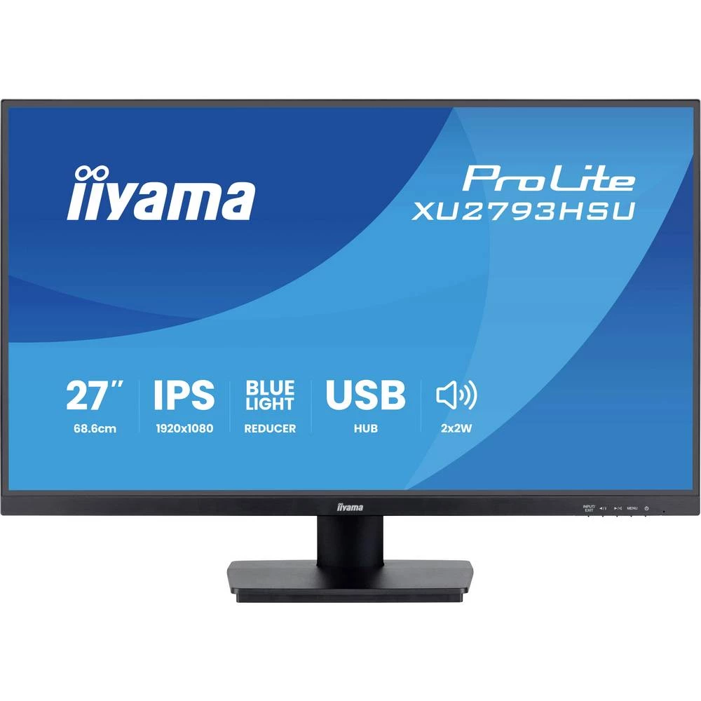 Iiyama XU2793HSU-B7 LED zaslon Energetska učinkovitost 2021 E (A - G) 68.6 cm (27 palac) 1920 x 1080 piksel 16:9 1 ms Di slika