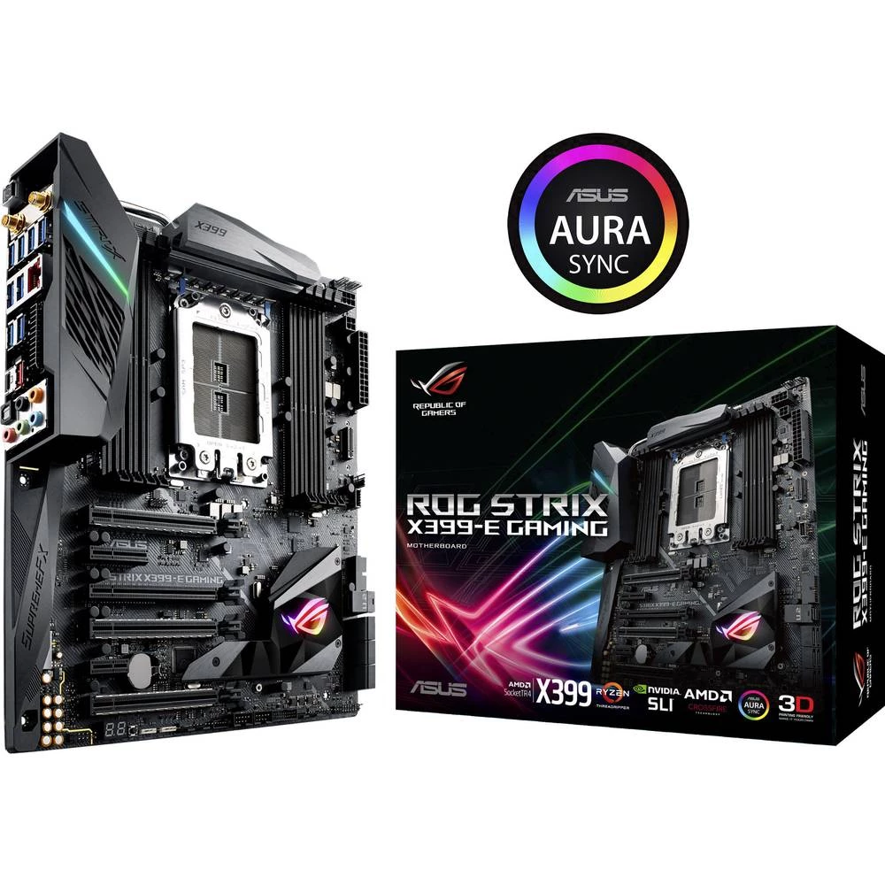 Matična ploča Asus ROG STRIX X399-E GAMING Baza AMD TR4 Faktor oblika E-ATX Set čipova matične ploče AMD&reg; X399 slika