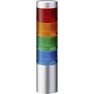 Signalni toranj LED Patlite LR6-402WJNU-RYGB 4-bojno, Crvena, Žuta, Zelena, Plava boja 4-bojno, Crvena, Žuta, Zelena, Plava boja slika