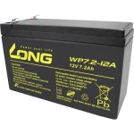 Long WP7.2-12A/F2 WP7.2-12A/F2 olovni akumulator 12 V 7.2 Ah olovno-koprenasti (Š x V x D) 151 x 102 x 65 mm plosnati priključak 6.35 mm vds certifikat, nisko samopražnjenje, bez održavanja