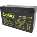Long WP7.2-12A/F2 WP7.2-12A/F2 olovni akumulator 12 V 7.2 Ah olovno-koprenasti (Š x V x D) 151 x 102 x 65 mm plosnati priključak 6.35 mm vds certifikat, nisko samopražnjenje, bez održavanja slika