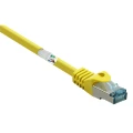 Basetech RJ45 BT-2270664 mrežni kabeli, patch kabeli cat 6a S/FTP 0.50 m žuta sa zaštitom za nosić, vatrostalan slika