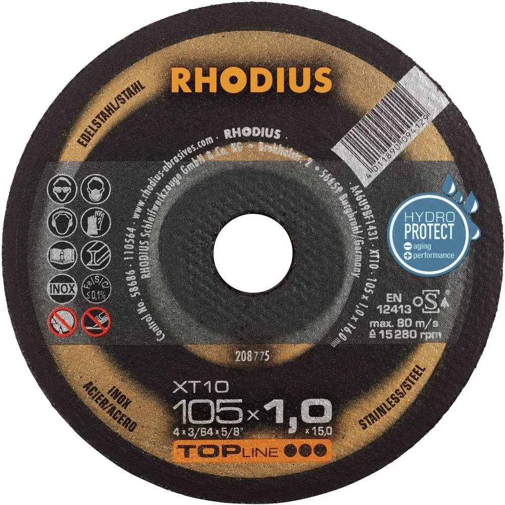 Rhodius XT10 208775 rezna ploča 25 kom. nehrđajući čelik, čelik slika