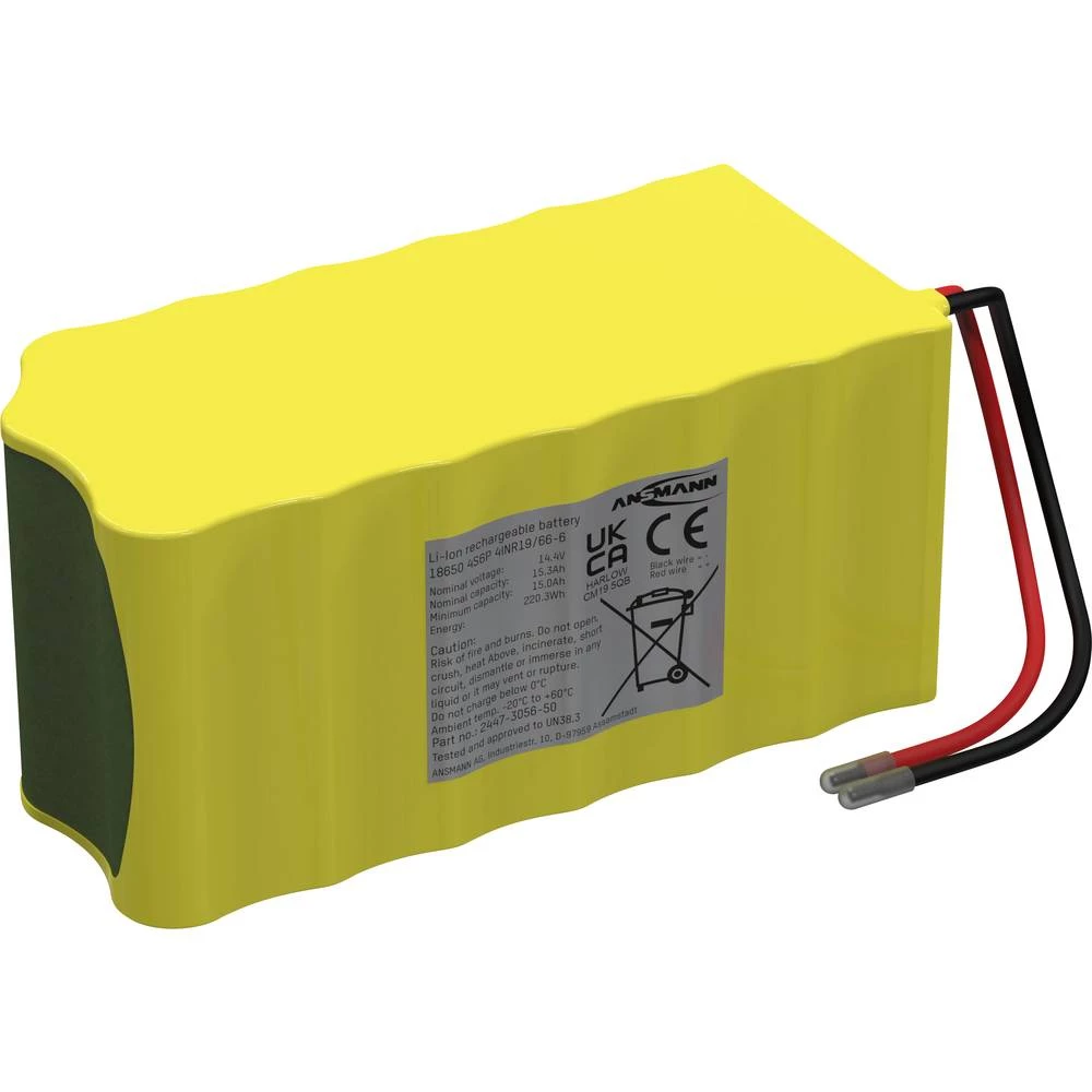 Ansmann 4S6P aku-pack 24x 18650 kabel Li-Ion 14.4 V 15300 mAh slika