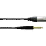 XLR Adapter cable [1x Muški konektor XLR - 1x 6,3 mm banana utikač] 9 m Crna Cordial CFM 9 MV