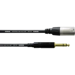 XLR Adapter cable [1x Muški konektor XLR - 1x 6,3 mm banana utikač] 9 m Crna Cordial CFM 9 MV slika