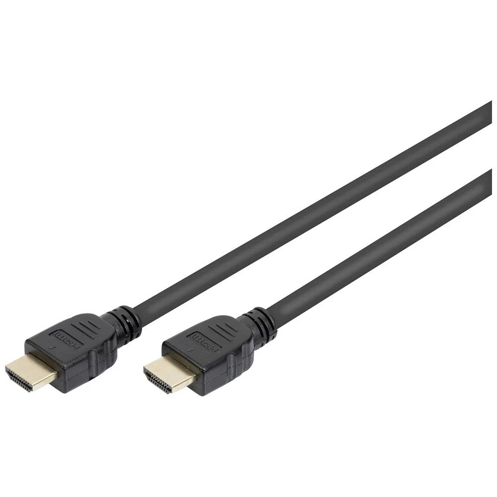 Digitus HDMI priključni kabel HDMI A utikač 2.00 m crna DB-330124-020-S Ultra HD (8K), pozlaćeni kontakti HDMI kabel slika