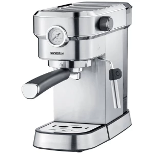 Severin KA 5995 aparat za esspreso kavu s držačem filtera plemeniti čelik (brušeni), crna 1350 W s mlaznicom za pjenjenje mlijeka slika