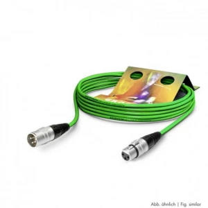 Hicon SGHN-0100-GN XLR priključni kabel [1x XLR utičnica 3-polna - 1x XLR utikač 3-polni] 1.00 m zelena slika