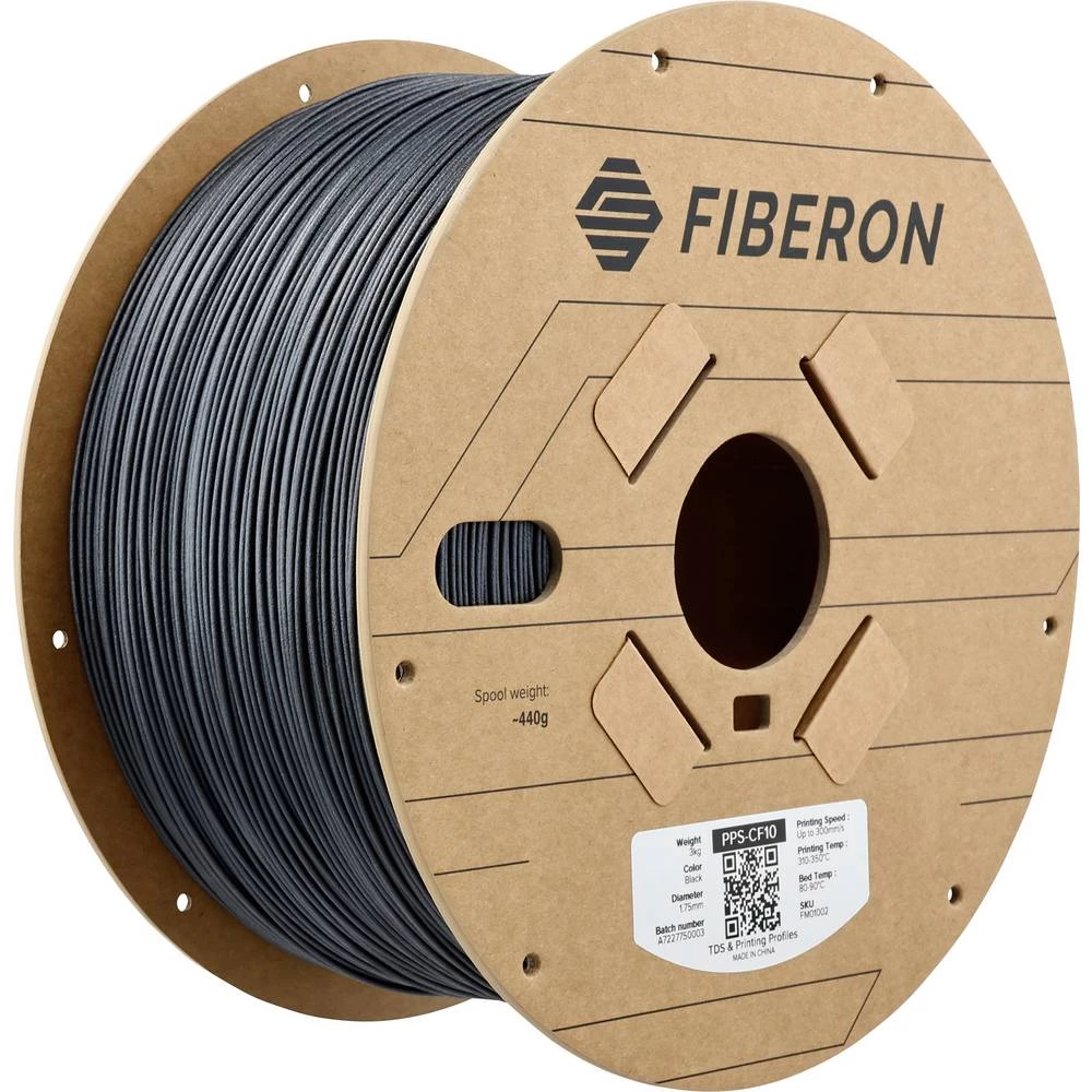 Polymaker FM01002 Fiberon™ PPS-CF10 3D pisač filament PPS-CF ojačan karbonskim vlaknima, kemijski otporan, otporan na to slika