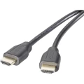 SpeaKa Professional HDMI priključni kabel 1.50 m SP-9001756 audio povratni kanal (arc), pozlaćeni kontakti crna [1x mušk slika