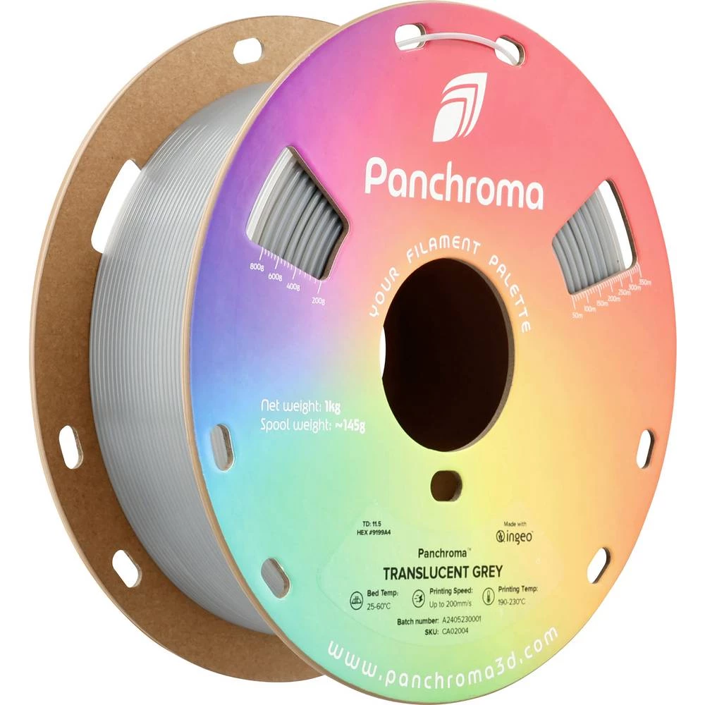 Polymaker CA02004 Panchroma™ Translucent 3D pisač filament PLA 1.75 mm 1000 g neprozirna, siva 1 kom. slika