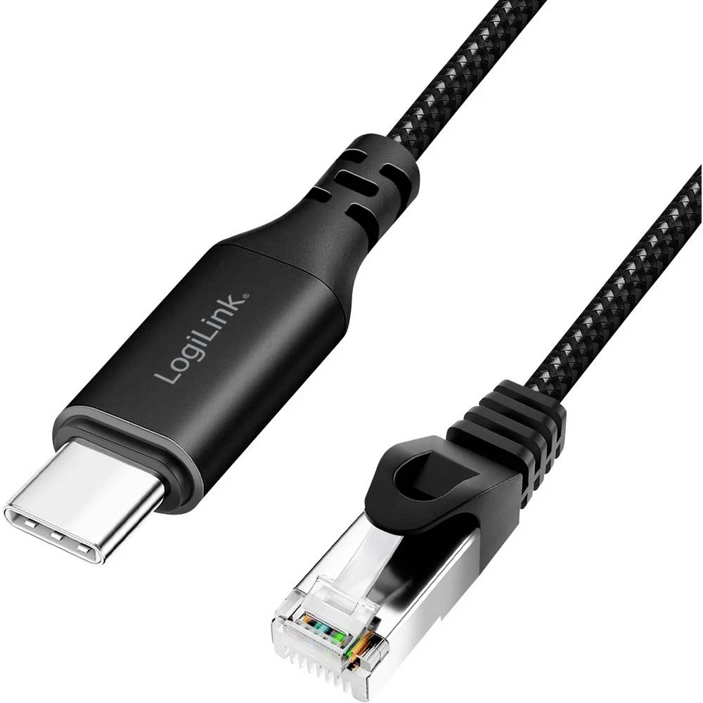 LogiLink USB 3.0 adapterski kabel [1x USB-C® USB 3.2 (gen. 1) - 1x RJ45-utikač 8p8c] CU0413 3.00 m slika