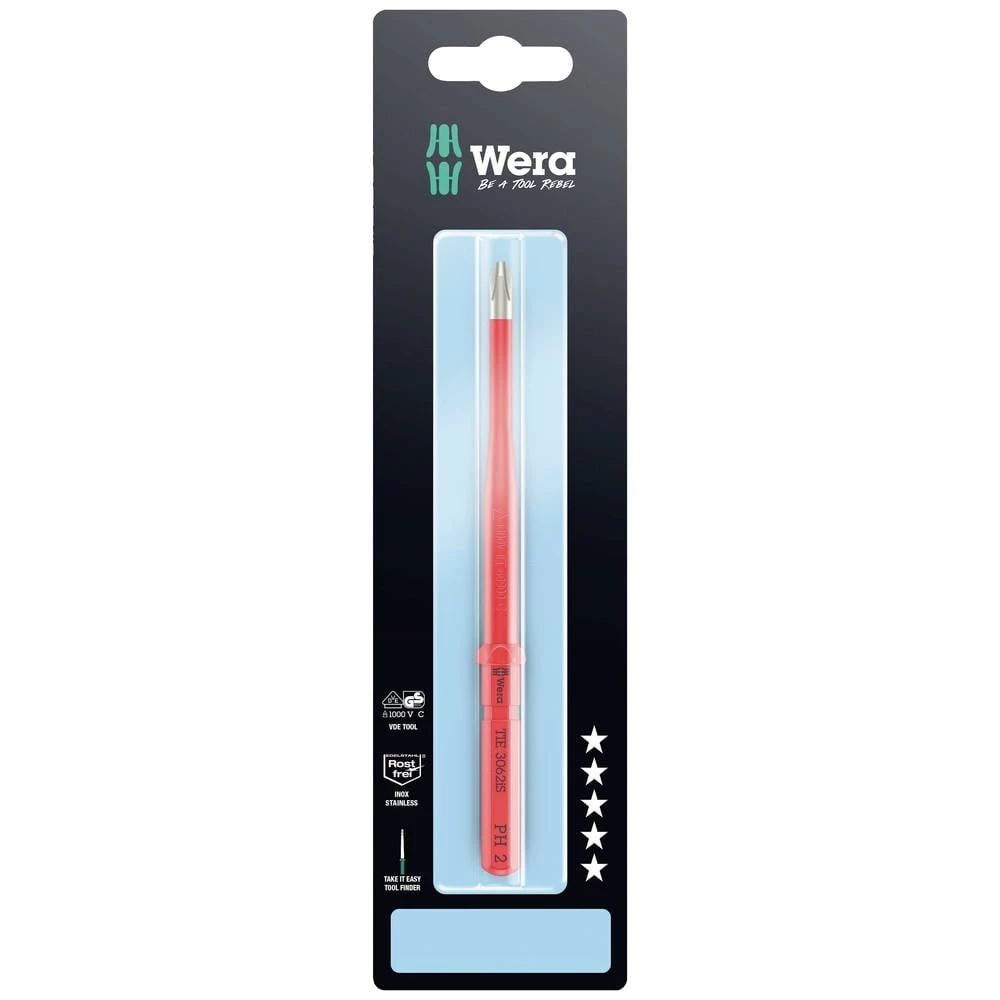 Wera Kraftform Kompakt VDE 3062 iS PH 2 x 157 mm TIE SB električari križni prorez izmjenjiva oštrica  PH 2 slika