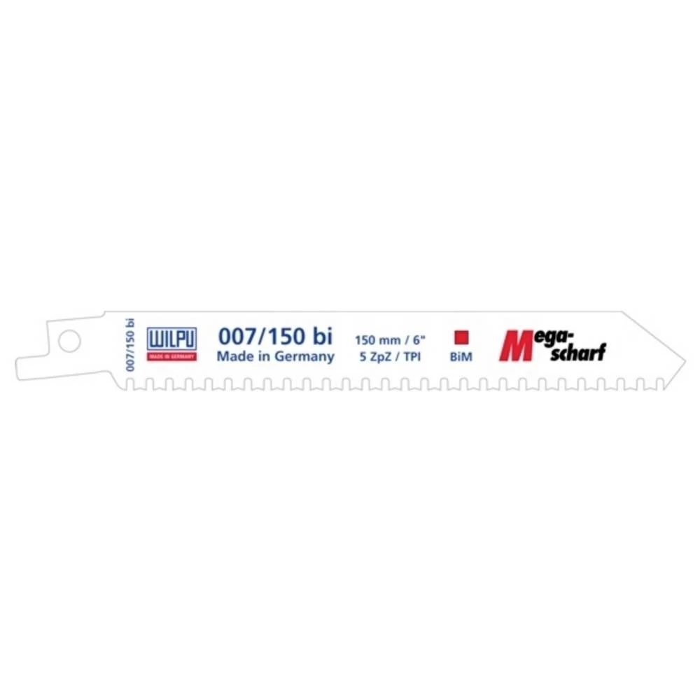 Alarm Werkzeuge 56060041 HSS bimetalni list sabljaste pile, M-zubljenje 5TPI L.201mm 1 kom. slika
