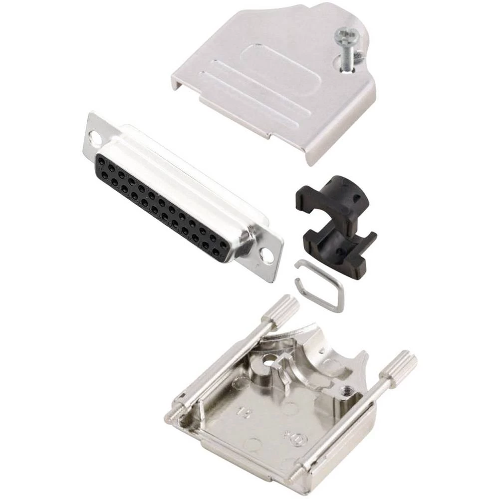 MH Connectors MHDTZK25-DM25S-K višestruki ženski konektor D-Sub komplet 180 ° Broj polova (broj): 25 lemni kup 1 St. slika