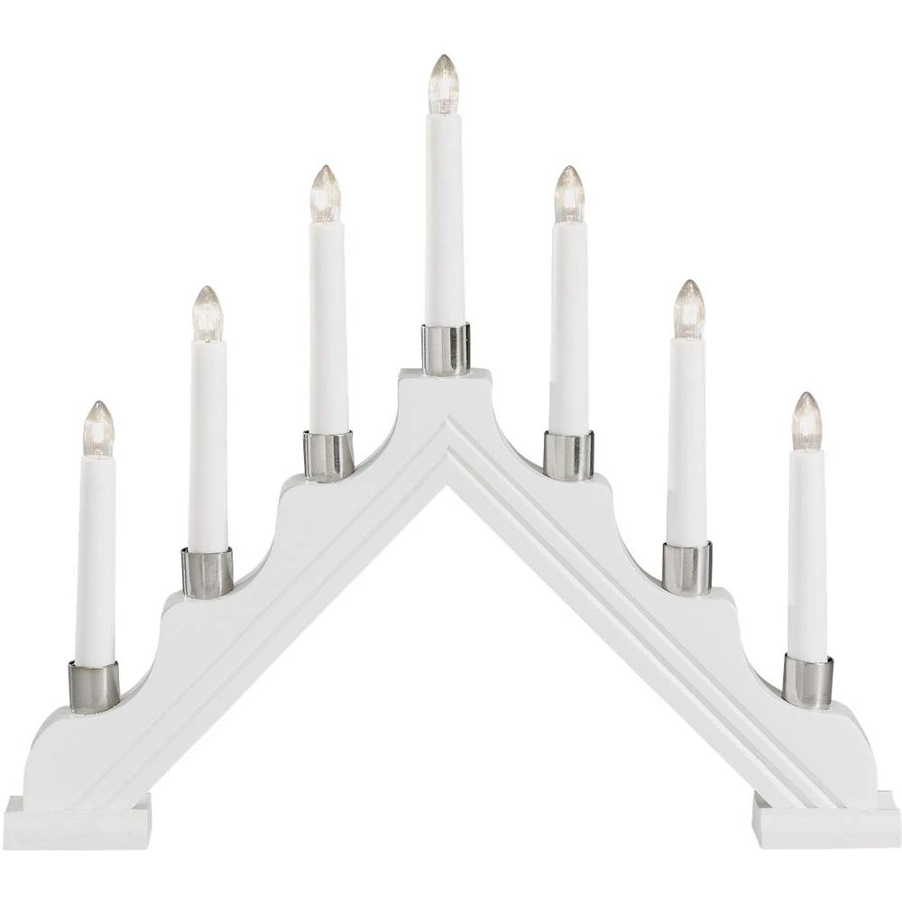 Drveni svijećnjaci Toplo-bijela Žarulja Konstsmide 1041-210 Bijela slika