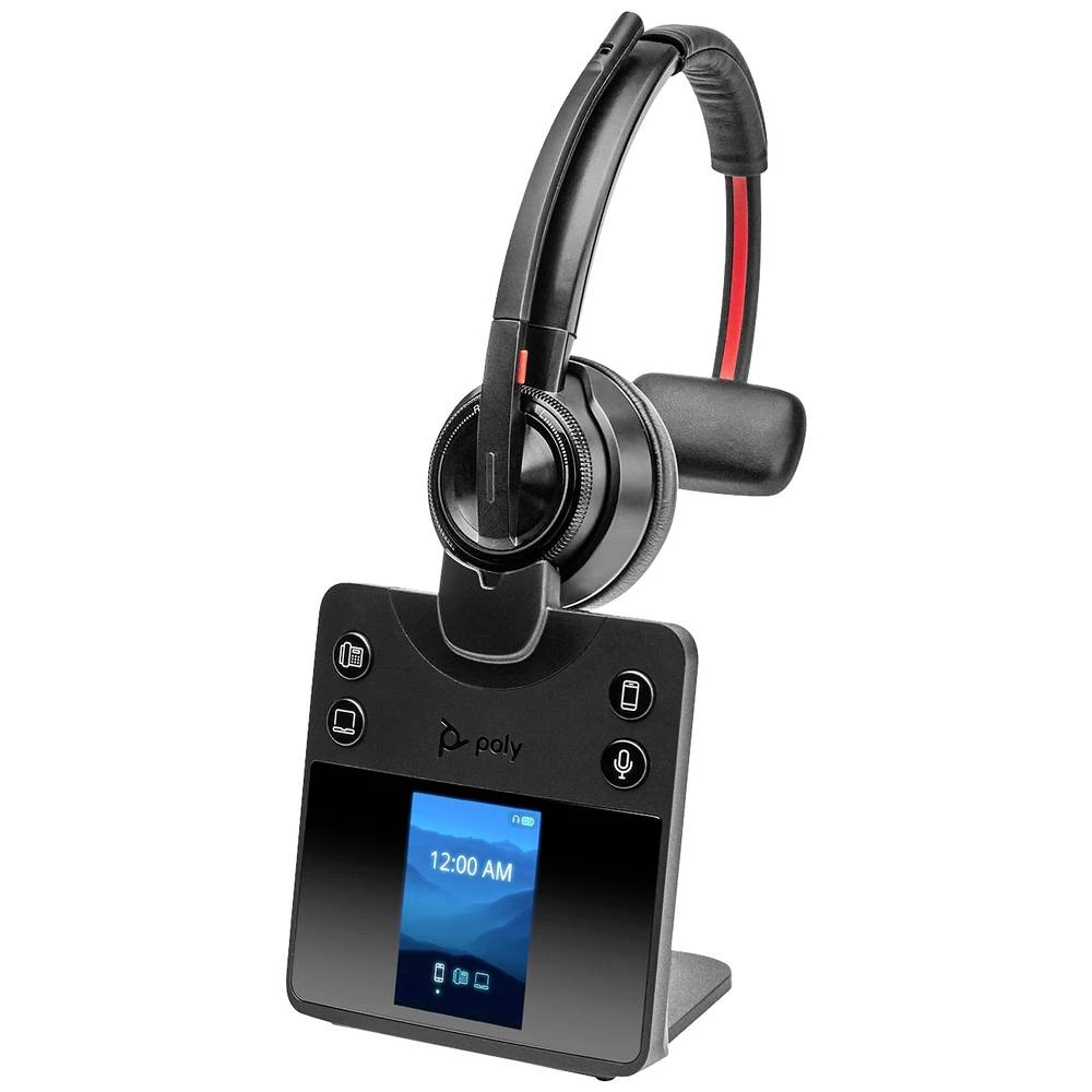 HP Poly Savi 8410 Office Monaurales DECT računalo On Ear Headset DECT, Bluetooth® mono crna poništavanje buke slika