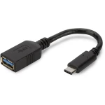 USB 3.0 Adapter [1x Ženski konektor USB 3.0 tipa A - 1x ] Crna Okrugli, utikač primjenjiv s obje strane, dvostruko zaštićen Digi