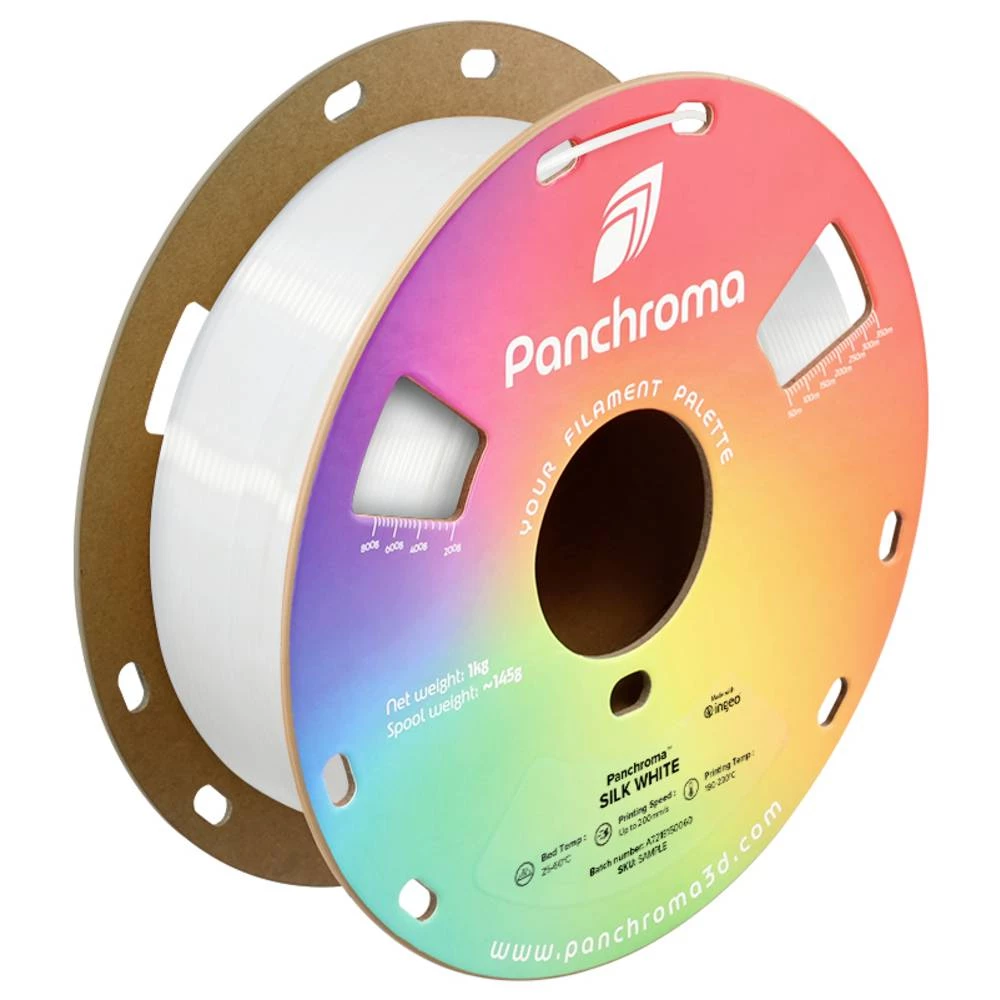 Polymaker CA03020 Panchroma™ Silk 3D pisač filament PLA svilenkasti sjaj 1.75 mm 1000 g bijela 1 kom. slika