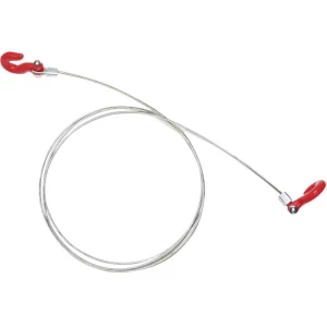 Absima 1:10 Čelični kabel s kukom za teške uvjete rada Srebrno-crvena slika