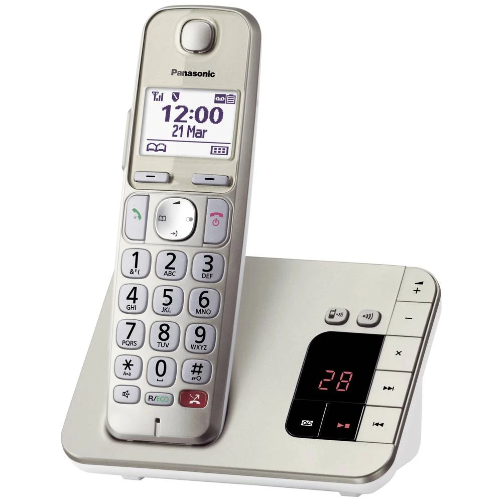 Panasonic KX-TGE260GN dect/gap bežični analogni telefon   responder, babyphone, govor slobodnih ruku, za kompatibilna sl slika