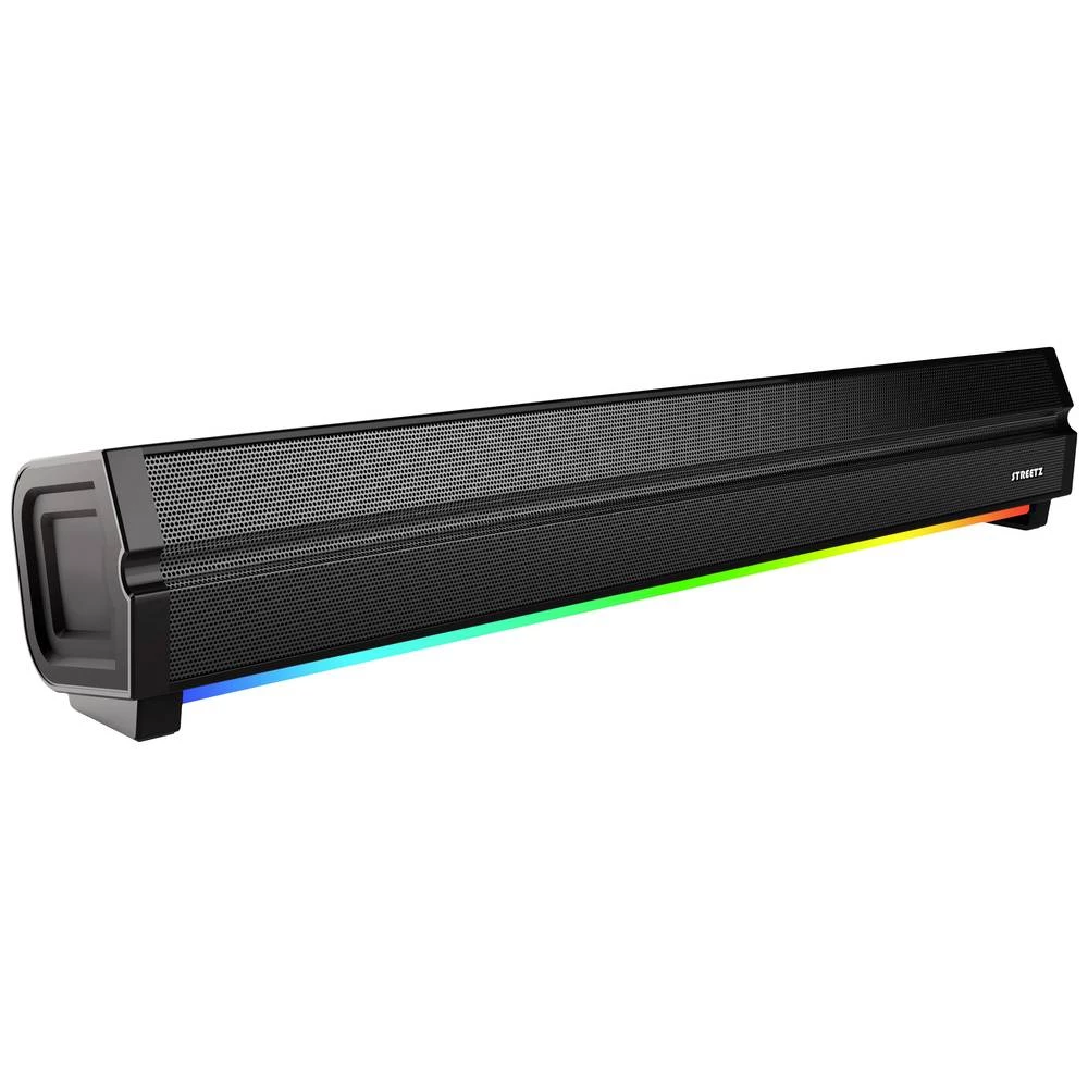 STREETZ SB100 Soundbar crna Bluetooth®, zvučniška rasvjeta, USB slika