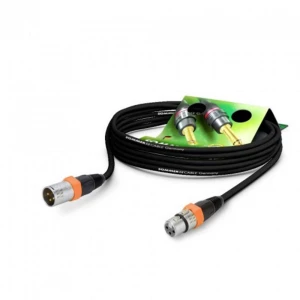 Hicon GA1B-0250-SW-OR XLR priključni kabel [1x XLR utičnica 3-polna - 1x XLR utikač 3-polni] 2.50 m crna slika