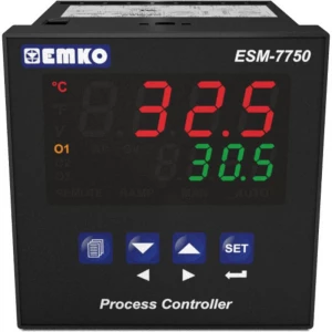 Emko ESM-7750.2.20.2.1/00.00/0.0.0.0 2-točkovni, p, pi, pd, pid univerzalni kontroler Pt100, L, J, K, R, S, T, B, E, N, slika