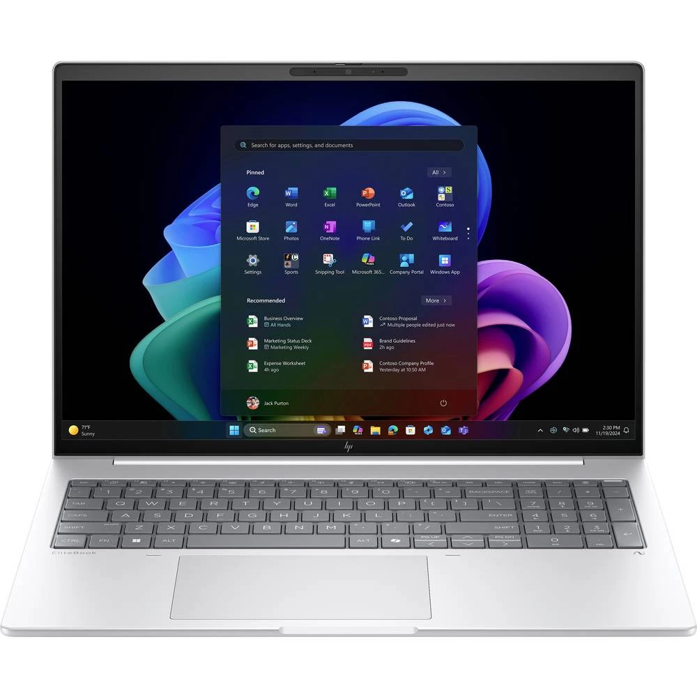 HP Notebook EliteBook 8 G1a 40.6 cm (16 palac) WUXGA AMD Ryzen 7 250 64 GB RAM 1 TB SSD njemačka, qwertz srebrna AD3F9ET slika