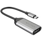 HYPER HD-H8K-GL USB-C® / HDMI adapter [1x muški konektor USB-C® - 1x ženski konektor HDMI] srebrna