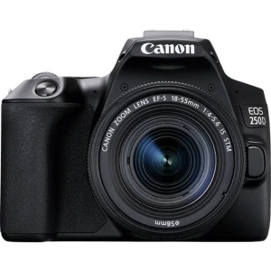 Digitalni SLR fotoaparat Canon EOS 250 D 25.80 MPix Crna 4K-Video, Bluetooth, Mobilni okretni zaslon , WiFi