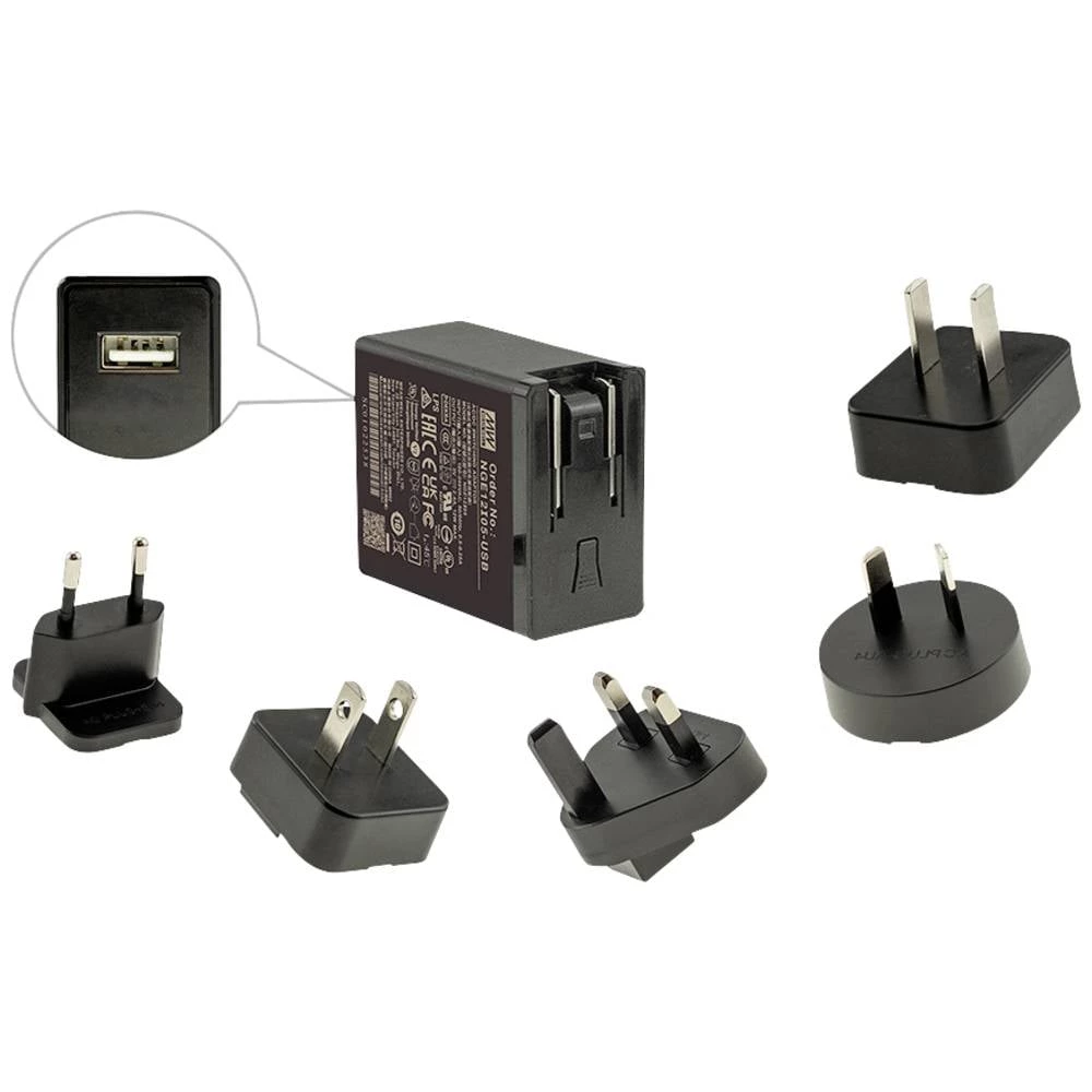 Mean Well NGE12I05-USB plug-in napajanje, fiksni napon 5 V/DC  12 W slika