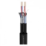 Hicon 100-0041-02C kabel za mikrofon  4 x 0.34 mm² crna Roba na metre
