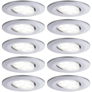 LED ugradno svjetlo za kupaonicu 10-dijelni komplet 65 W Neutralno-bijela Paulmann 99925 Calla Krom (mat) boja slika