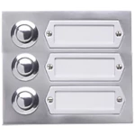 Grothe 55533 tipka za zvono s natpisnom pločicom aluminij (eloksiran) boja