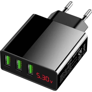 Eaxus USB-Ladegerät 3-Fach stanice za punjenje za mobitel s funkcijom brzog punjenja USB crna slika
