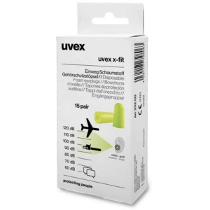 Ušni čepiči 37 dB Za jednokratnu upotrebu Uvex x-fit 2112133 15 pair slika