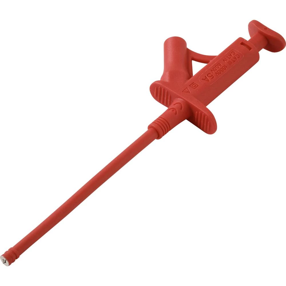 VOLTCRAFT MSK-120 rot sigurnosna ispitna sonda stezaljke CAT IV 600 V, CAT III 1000 V crvena slika