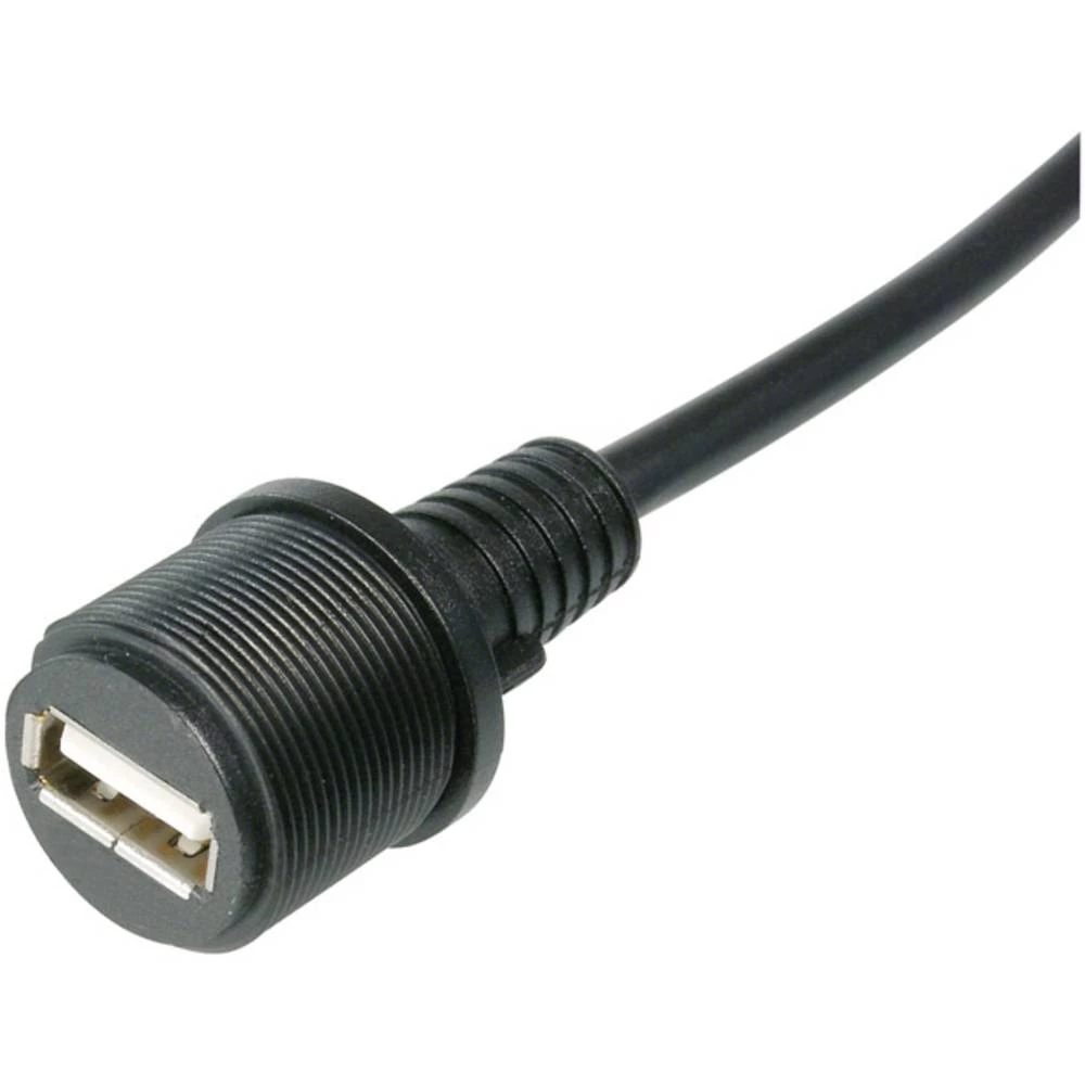 USB priključak 2.0 - IP67 ženski, ugradbeni USB Priključak s kablom od 1 m A-KAB-USBA-FS-1M ASSMANN WSW Sadržaj: 1 St. slika