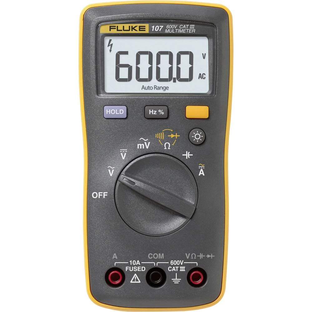 Fluke 107/EUR ručni multimetar digitalni CAT IV 600 V Zaslon (brojevi): 6000 slika