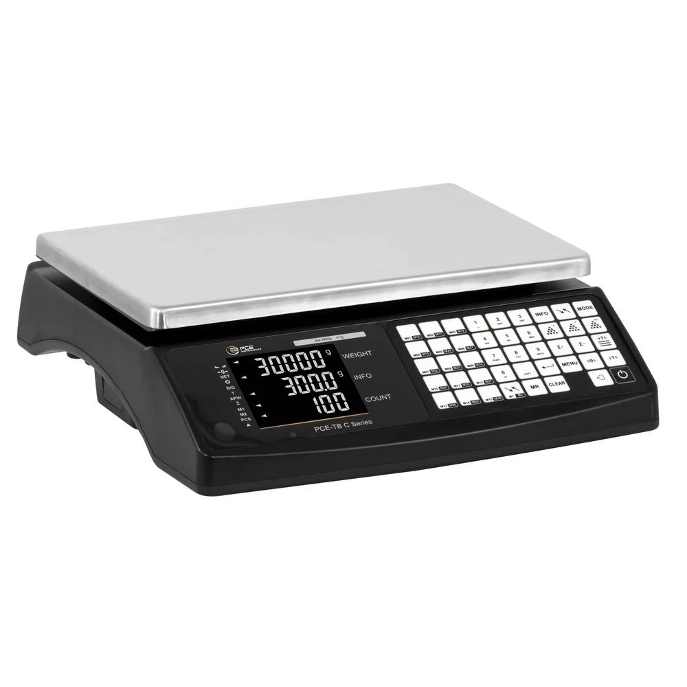 PCE Instruments vaga za brojanje Opseg mjerenja (kg) 30 kg Mogućnost očitanja 1 g strujni pogon slika