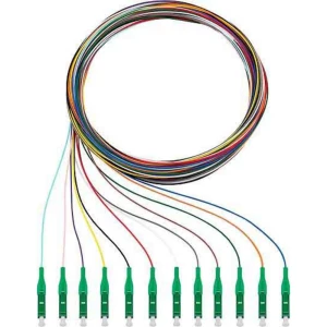 Rutenbeck 228040402 Glasfaser svjetlovodi priključni kabel [12x muški konektor lc - 12x slobodan kraj] Singlemode OS2 slika